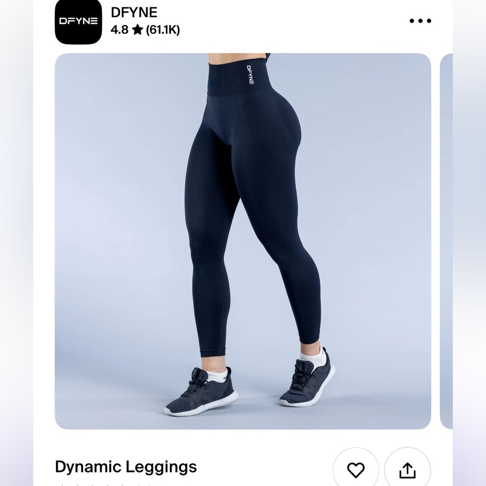 DFYNE BLACK LEGGINGS